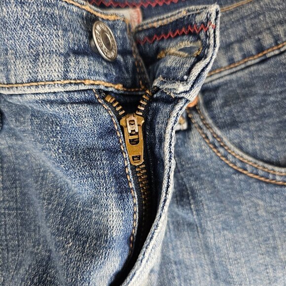 Levi's 515 Denim High Waist Blue Jean Shorts - Picture 6 of 8